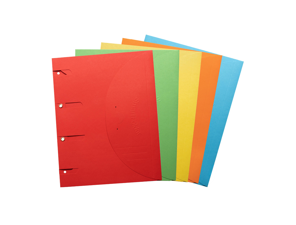 CARPETA PARA ARCHIVADOR TARIFOLD SMARTFOLDER FSC BLUE ANGEL DIN A4 TRES SOLAPAS Y CIERRE DE VELCRO CARTON 225 GR