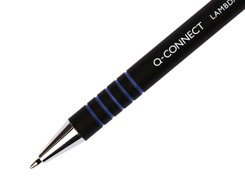 BOLIGRAFO Q-CONNECT RETRACTIL CON GRIP 0,7 MM COLOR AZUL