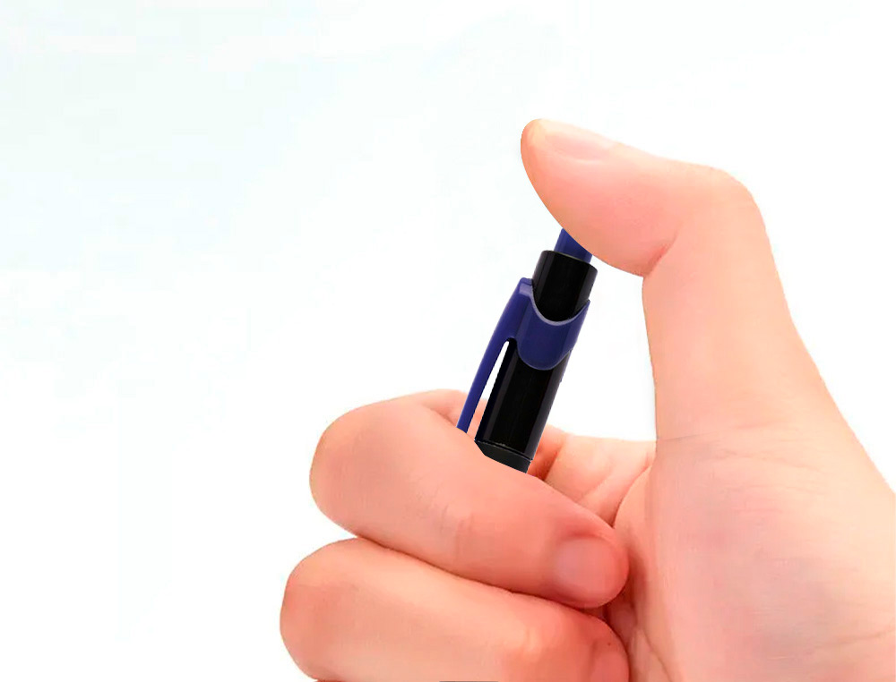 BOLIGRAFO Q-CONNECT RETRACTIL CON GRIP 0,7 MM COLOR AZUL