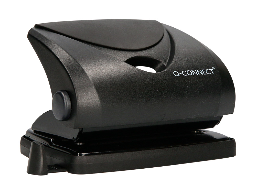 TALADRADOR Q-CONNECT KF01234 NEGRO ABERTURA 2 MM CAPACIDAD 20 HOJAS