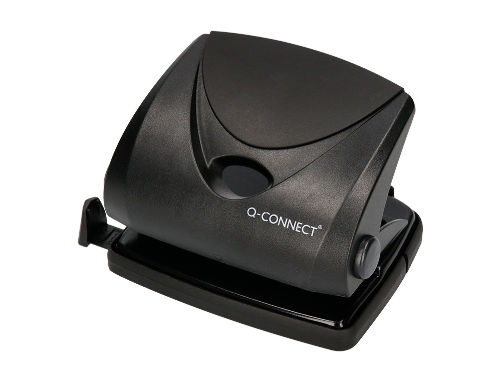 TALADRADOR Q-CONNECT KF01234 NEGRO ABERTURA 2 MM CAPACIDAD 20 HOJAS
