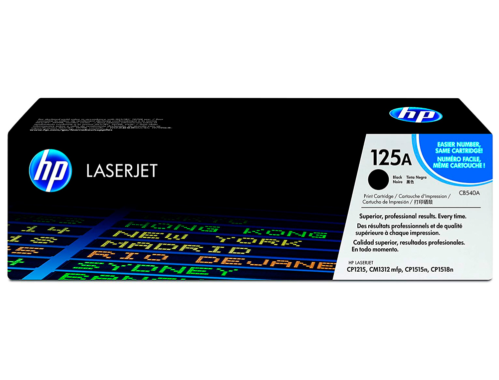 TONER HP CB540A COLOR LASERJET CP-1215/CP-1515/CP-1518 NEGRO WITH COLORSPHERE -2200PAG-