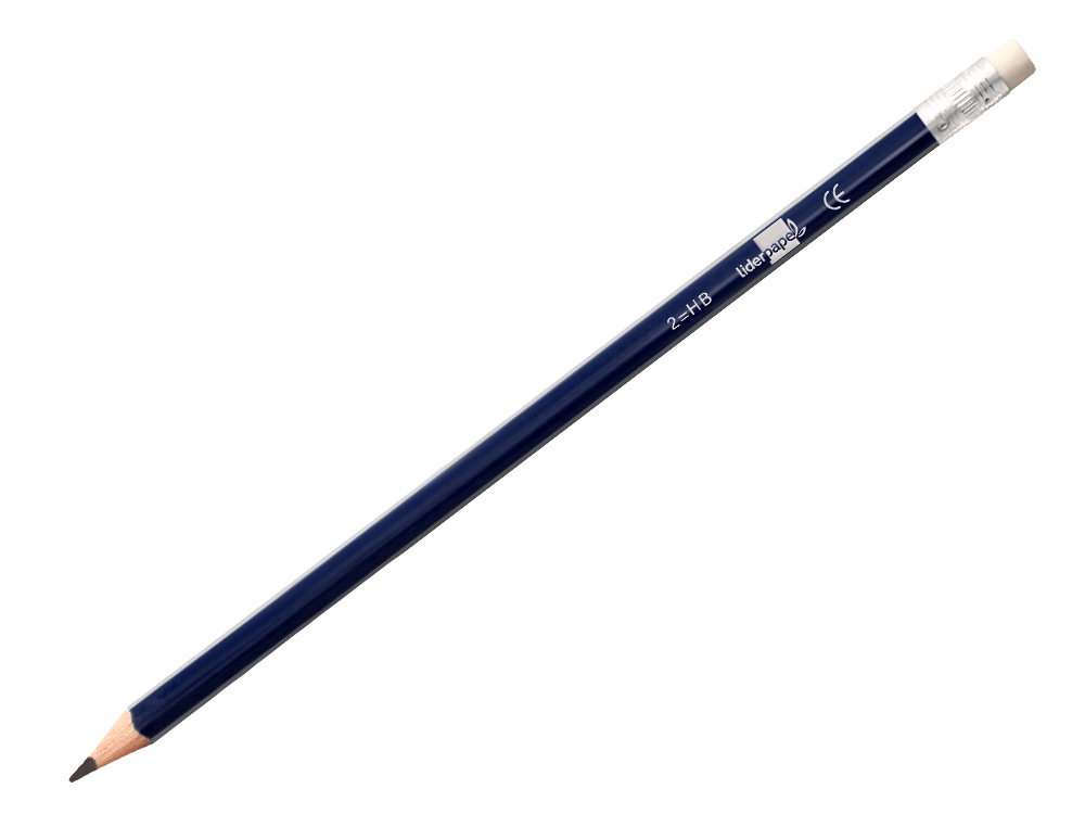 LAPICES DE GRAFITO CON GOMA LIDERPAPEL TRIANGULAR