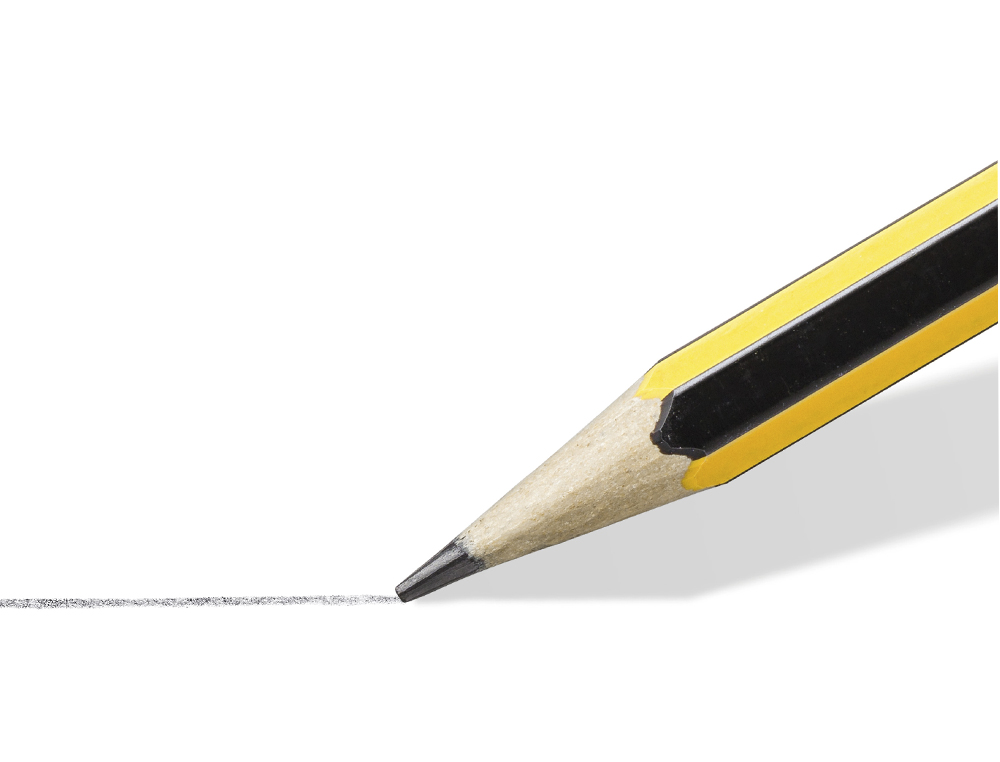 LAPICES DE GRAFITO STAEDTLER NORIS N.2 HB CON GOMA DE BORRAR UNIDAD